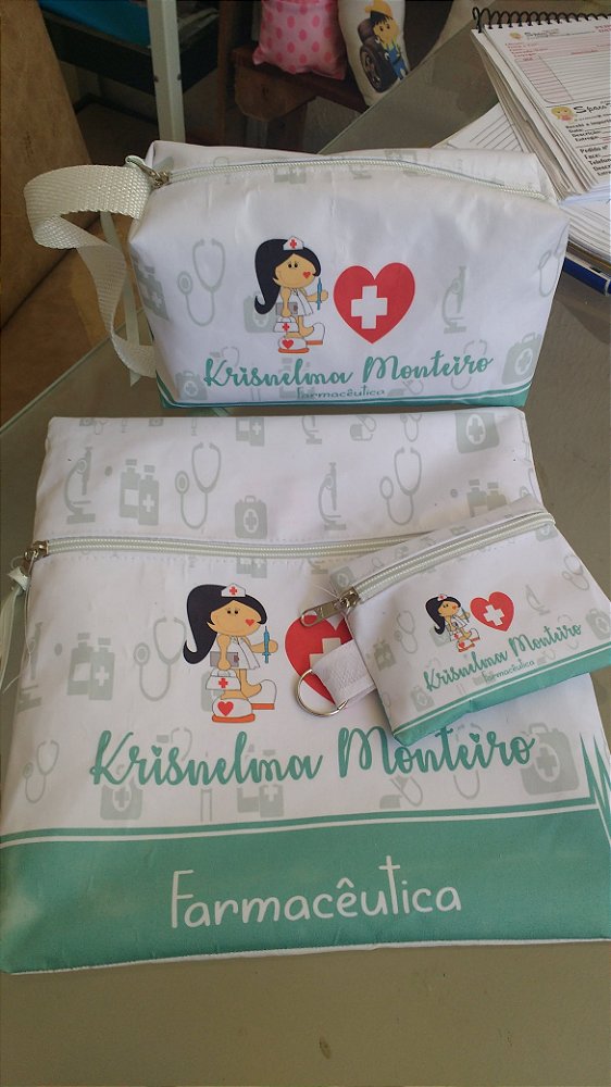 Kit Porta Jaleco 03 peças