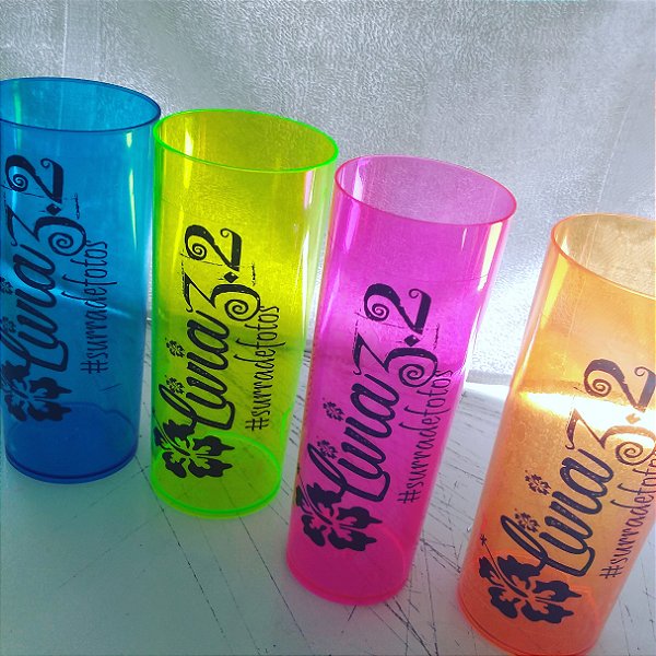 Copo Long Drink Personalizado Adesivo Vinil