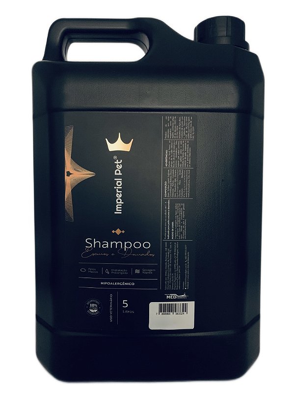 Shampoo Escuros Dourados Imperial Pet 5L Cães/gatos