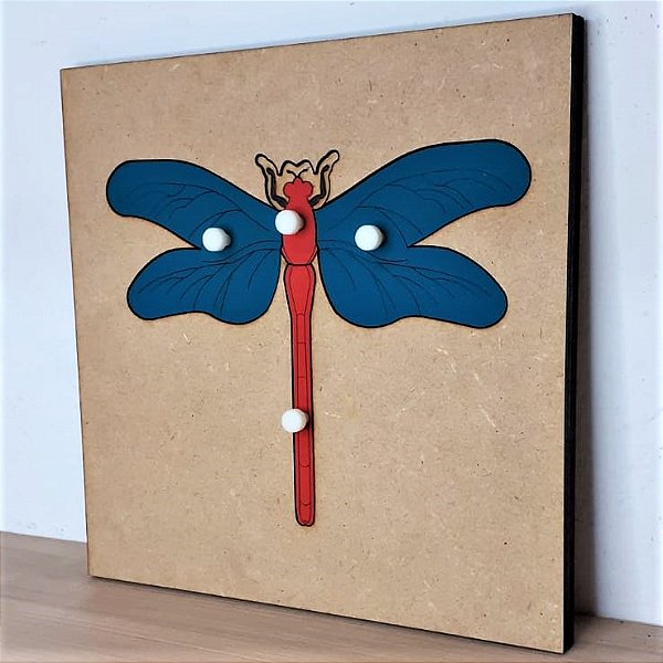 Quebra Cabeças Montessori de Biologia Libélula