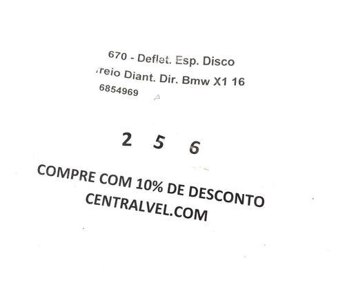 Espelho Defletor Roda Dianteira Esquerda Bmw X1 2017 6854969