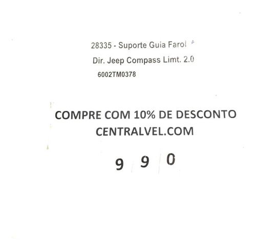 Suporte Do Farol Direito Jeep Compass 2018 6002tm0378