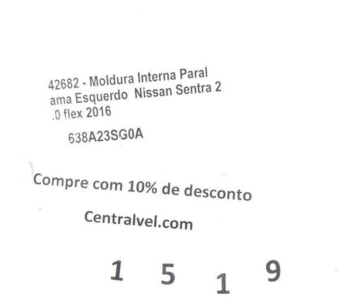 Moldura Paralama Esquerdo Nissan Sentra 2016 2.0 638a23sg0a