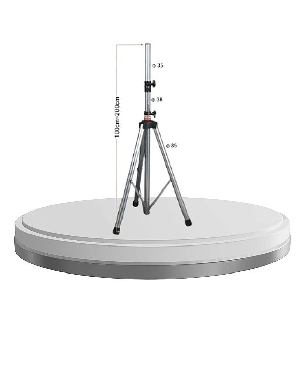 PEDESTAL TRIPÉ PARA CAIXA ACÚSTICA PROFISSIONAL 19A - ALUMÍNIO