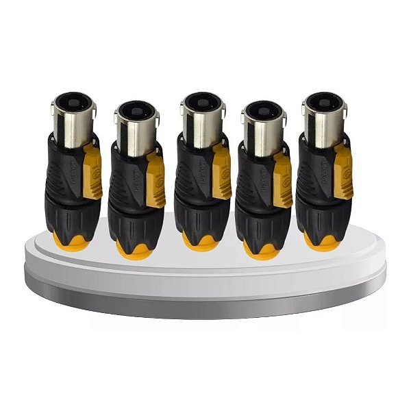 Kit 5 Conectores Plug Speak-on Macho High End