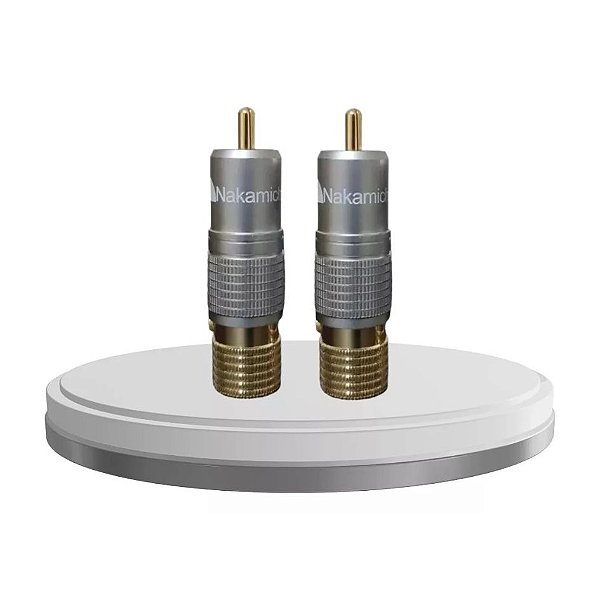 2 Conectores Rca Nakamichi Banhados A Ouro (1 Par)