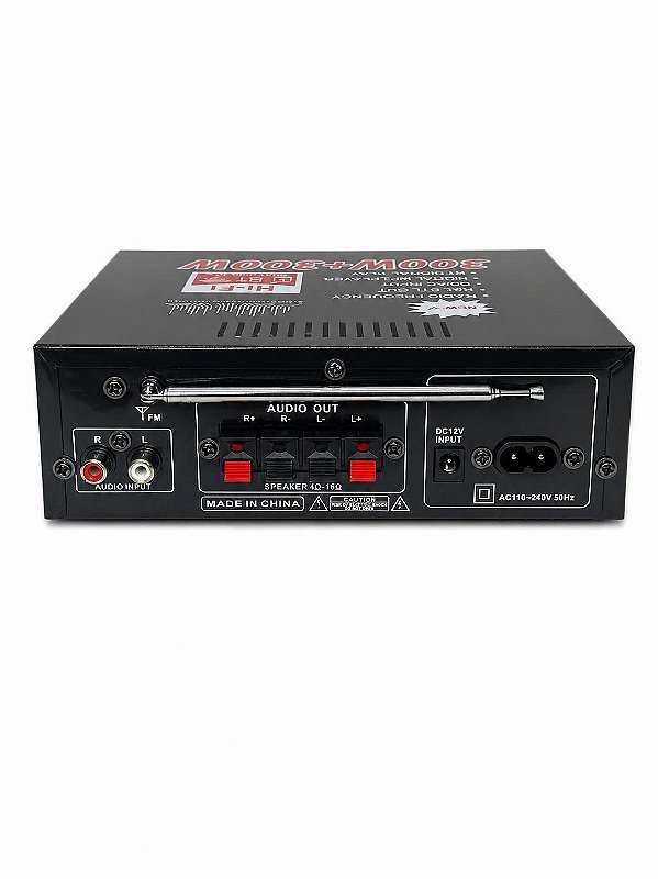 AMPLIFICADOR DE ÁUDIO HI-FI ESTÉREO AV-298BT