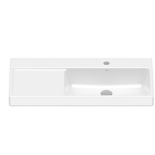 Cuba de Sobrepor Com Mesa 80x38cm Retangular Óptica L80 Branco - Roca - A3270MF000