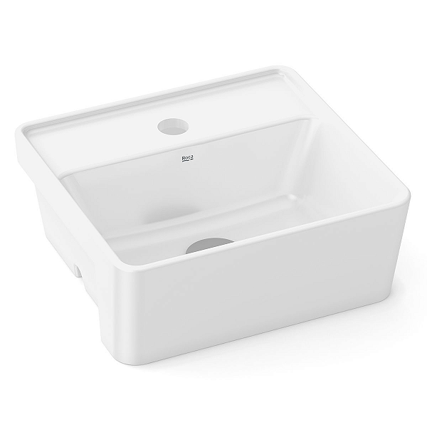 Cuba de Semi Encaixe Com Mesa 36x34cm Retangular Óptica CQ36 Branco - Roca - A327B1A000