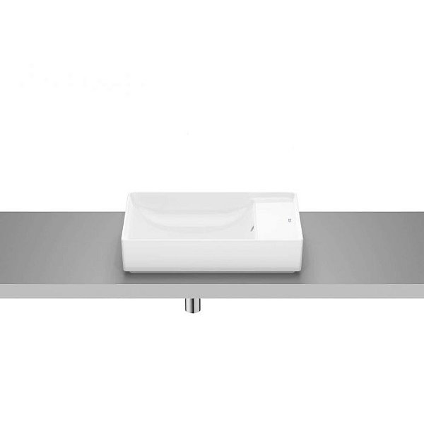 Cuba de Apoio 55x34,5cm Retangular Ona Branco - Roca - A32768C000