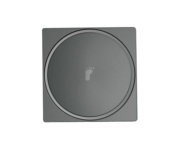 Ralo Click 10x10cm Grafite - Jiwi - WJ-RCK-10-CZ