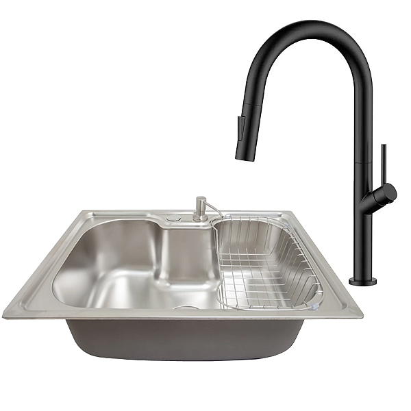 Kit Cozinha Cuba Gourmet e Monocomando Minimalist Black - Kitbaco
