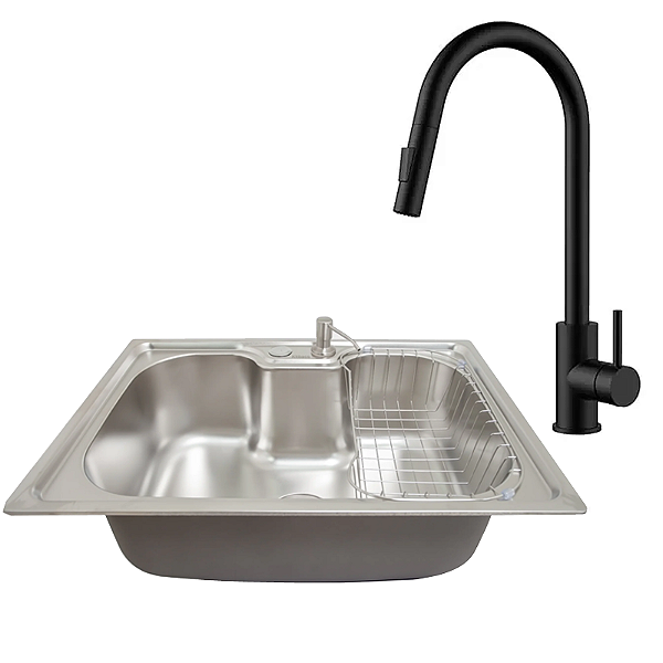 Kit Cozinha Cuba Gourmet e Monocomando Classic Black - Kitbaco