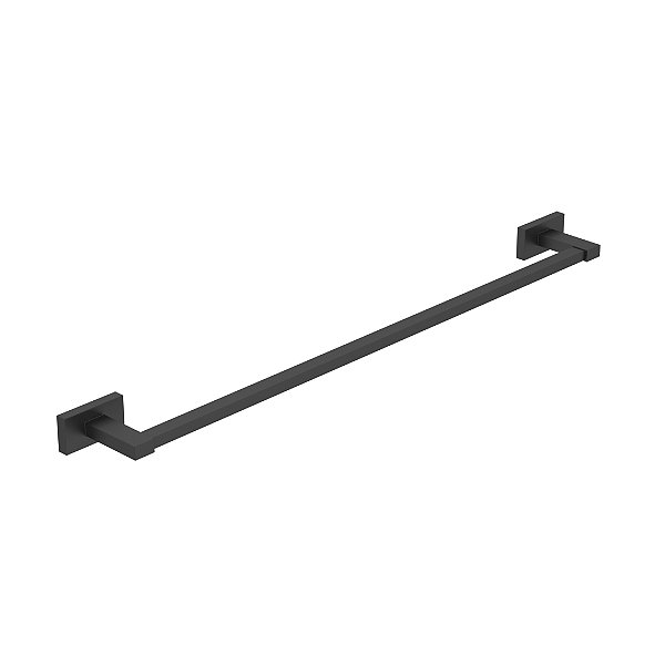 Porta Toalha De Banho 60cm Mykonos Black - Jiwi - WJ-2040-MK-BL