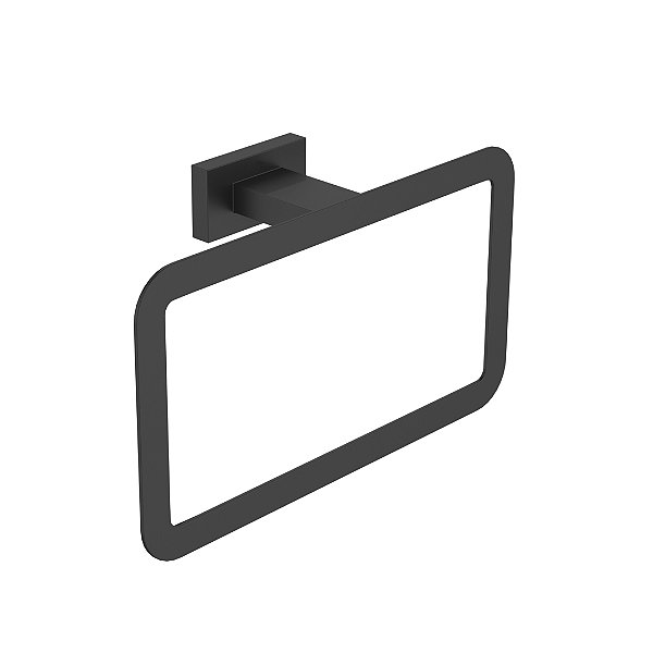 Porta Toalha De Rosto Quadrado Mykonos Black - Jiwi - WJ-2050-MK-BL