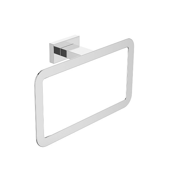 Porta Toalha De Rosto Quadrado Mykonos Cromado - Jiwi - WJ-2050-MK-CR