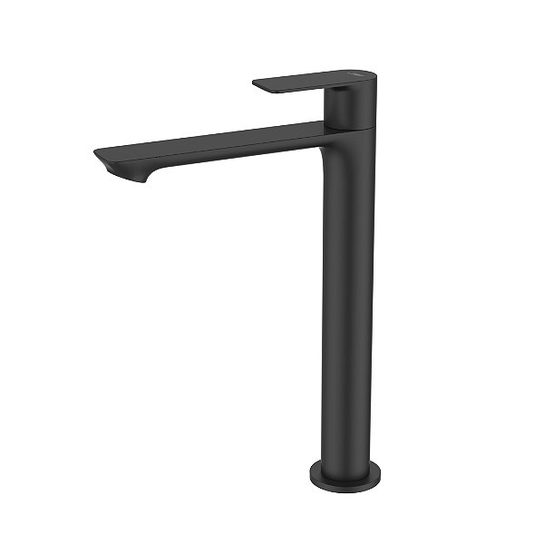 Torneira Para Lavatório Água Fria Bica Alta Mykonos Black - Jiwi - WJ-1198-MK-BL