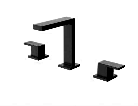 Misturador Duplo Para Lavatório Madrid Black - Jiwi - WJ-1877-MD-BL