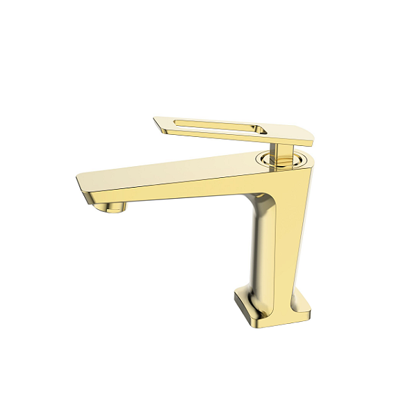 Misturador Monocomando Bica Baixa Tunes Gold - Jiwi - WJ-2875-TN-GD