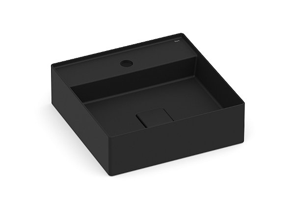Cuba Matte Black De Apoio 400x400 Com Mesa T9 Terra - Roca - A32787T080