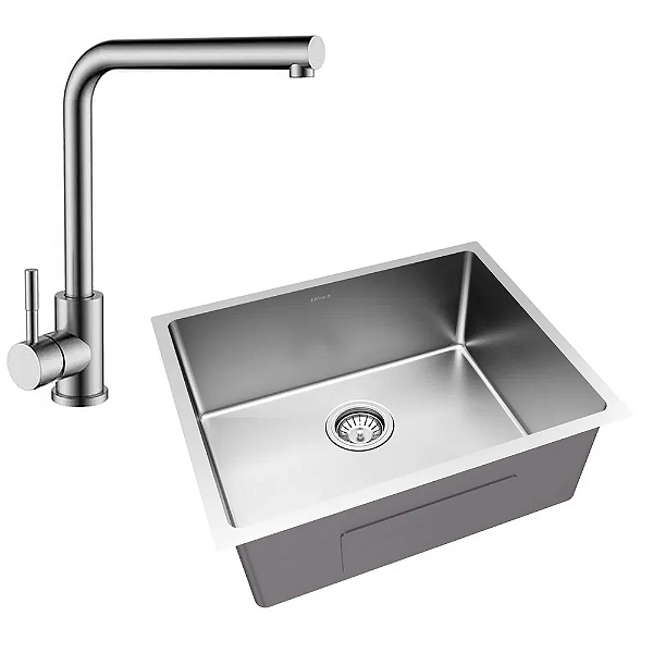 Kit Cozinha Cuba Quadra e Monocomando Flow – Kitbaco