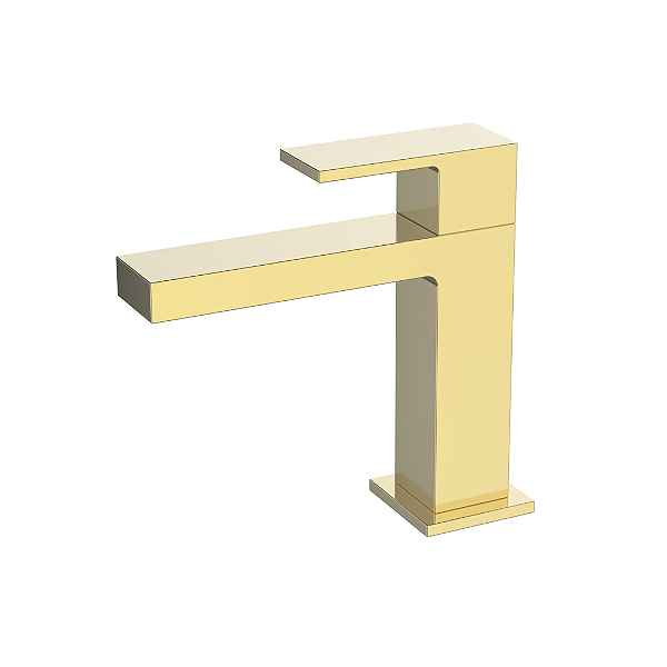 Torneira Para Lavatório Água Fria Bica Baixa Madrid Gold - Jiwi - WJ-1197-MD-GD