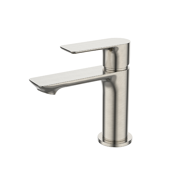 Torneira Para Lavatório Água Fria Bica Baixa Mykonos Níquel Escovado - Jiwi - WJ-1197-MK-NE