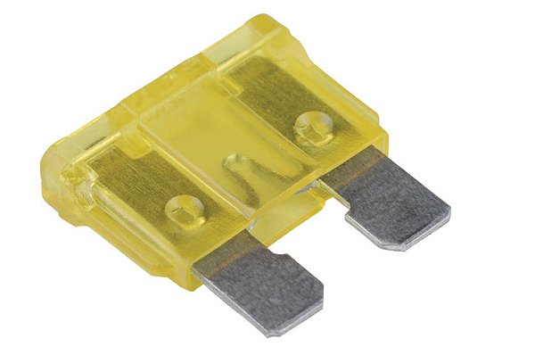 Fusível Lâmina Engate - Amarelo 20A Hikari - 10 un.