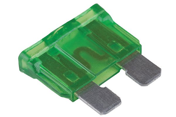 Fusível Lâmina Engate - Verde 30A Hikari - 10 un.