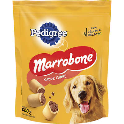 Biscoito Pedigree Marrobone Carne Para Cães Adultos - 500gr