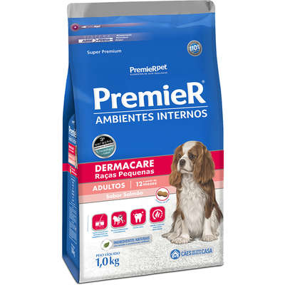 Ração Premier Ambientes Internos Dermacare - 1Kg