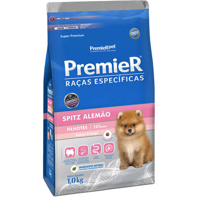 Ração Premier Cães Raças Específicas Spitz Alemão Filhotes Sabor Frango 1kg