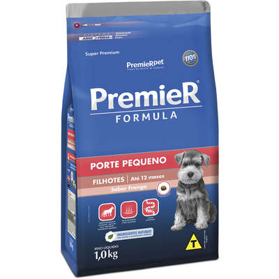 Ração Premier Fórmula Para Cães Filhotes Raças Pequenas Sabor Frango - 1Kg