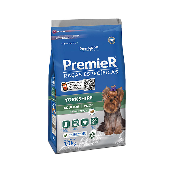 Ração Premier Raças Específicas Yorkshire para Cães Adultos - 1KG