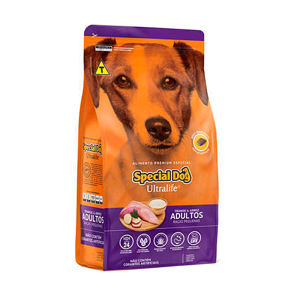 Ração Special Dog Ultralife Frango e Arroz para Cães Adultos Raças Pequenas - 1Kg