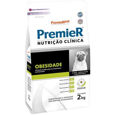 Ração Premier Nutrição Clínica Obesidade para Cães Adultos Raças Pequenas - 2kg