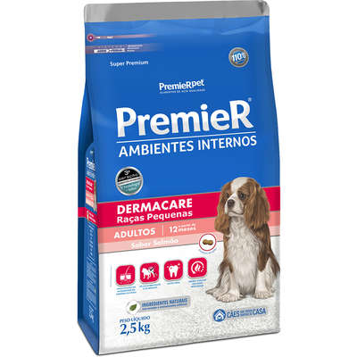 Ração Premier Ambientes Internos Dermacare - 2,5Kg