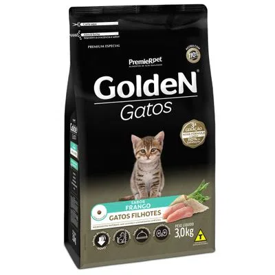 Ração Golden Gatos Filhotes Frango 3kg