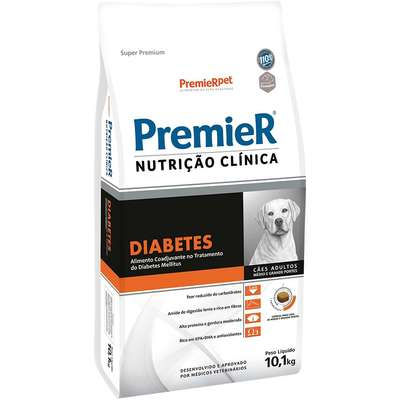 Ração Premier Diabetes para Cães Raças Médio e Grande 10,1kg