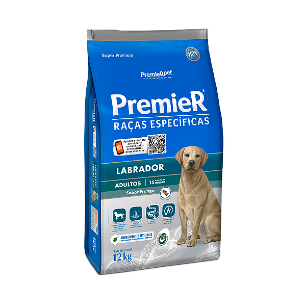 Ração PremieR Raças Específicas Labrador Cães Adultos - 12 Kg