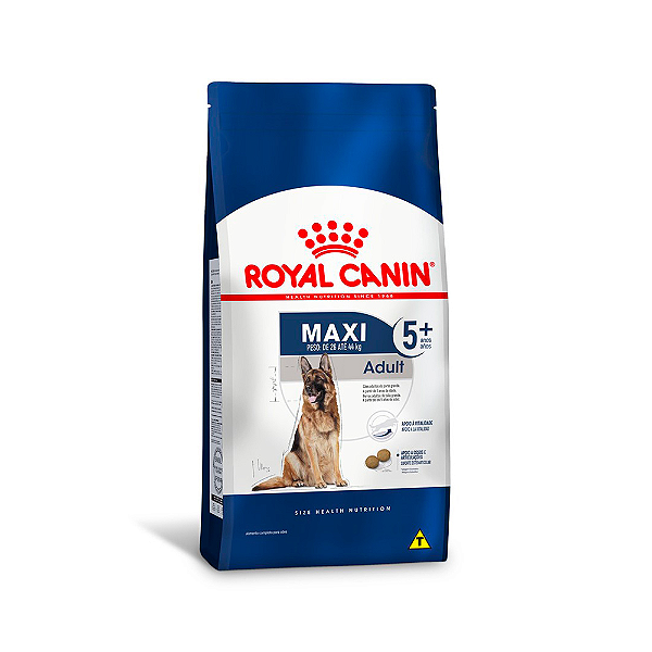 Ração Royal Canin Maxi Adult 5+ para Cães Adultos de Raças Grandes com 5 Anos - 15Kg