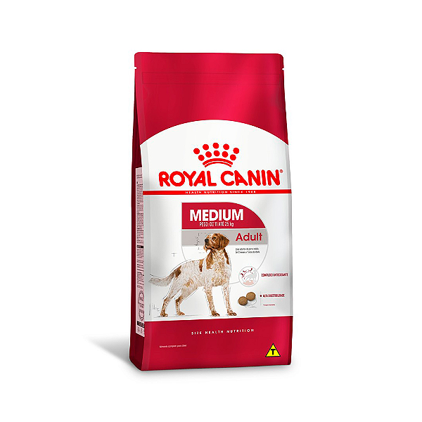 Ração Royal Canin Medium Adult para Cães de Raças Médias - 15Kg