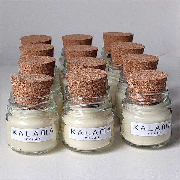 Lembrancinha pote com tampa de rolha - 40 gramas