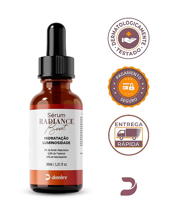 Sérum Radiance Boost Dembre – Poros menos visíveis, hidratação intensa e brilho saudável