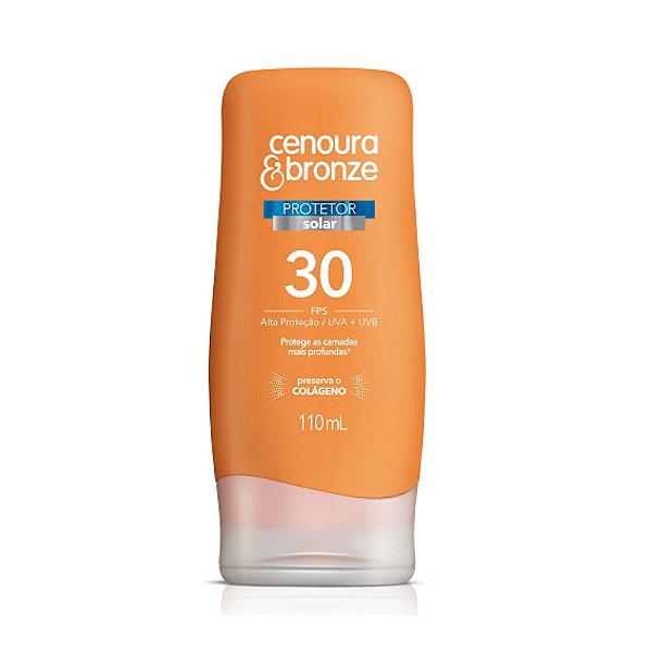 Protetor Solar FPS 30 Cenoura e Bronze 110ml