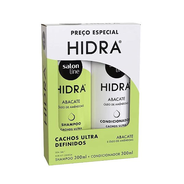 Kit Shampoo e Condicionador Hidra Abacate Salon Line 300ml