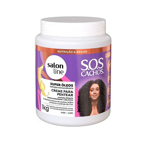 Creme De Pentear Salon Line SOS Condicionador Super Oleos 1kg