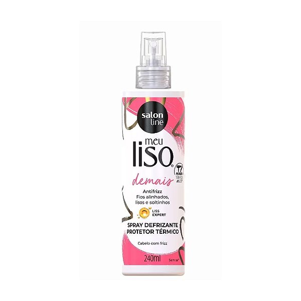 Meu Liso Demais Defrizante Spray Protetor Térmico Salon Line 240ml