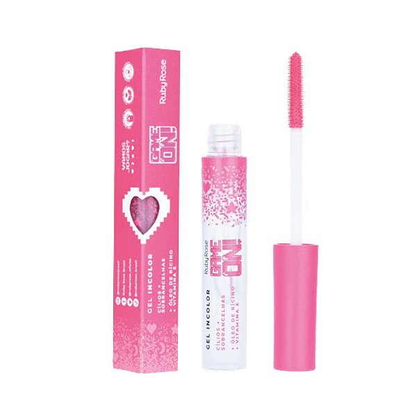 Gel Incolor para Cílios e Sobrancelhas Game On! Ruby Rose