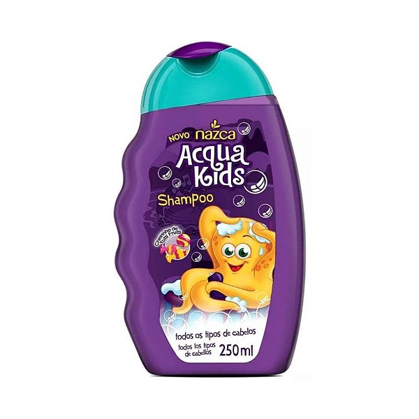 Shampoo Acqua Kids Todos Tipos de Cabelos Tutti Frutti 250ml